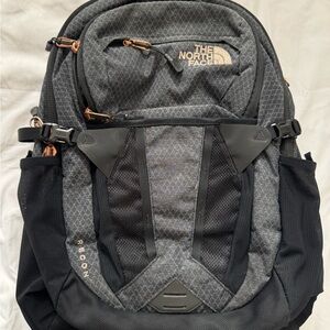 The North Face Gray and Black Women's Backpack
